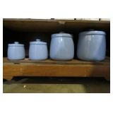 Blue canister set...