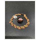 Black Hills Gold bracelet and 10K r...