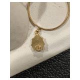 18K Italian ladybug ring, small ban...