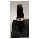 Metal ornate ring, possibly sterlin...