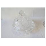 Lead crystal pieces, glass painted ...