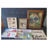 Picture of boy fishing, Hans Brinke...