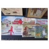 Picture of boy fishing, Hans Brinke...