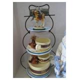 Plate holder , plates, reindeer cup...