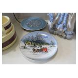 Plate holder , plates, reindeer cup...