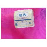 Asian clothing and lamp shades...