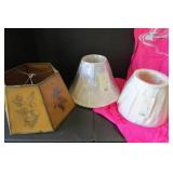 Asian clothing and lamp shades...