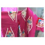 Asian clothing and lamp shades...