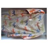 Asian clothing and lamp shades...