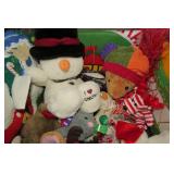 Large box of Christmas items...