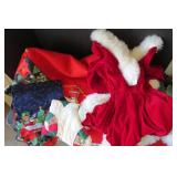 Large box of Christmas items...