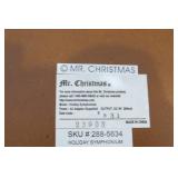 Box and tote of Christmas items...