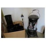 Painted kerosene heater with stove ...