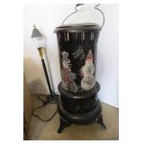 Painted kerosene heater with stove ...