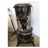 Painted kerosene heater with stove ...