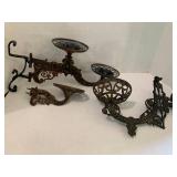 Kerosene lamp wall brackets...