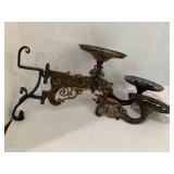 Kerosene lamp wall brackets...