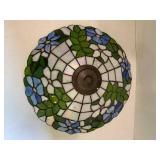 Stained glass hanging lamp shade, a...