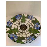 Stained glass hanging lamp shade, a...