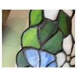 Stained glass hanging lamp shade, a...