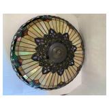 Stained glass hanging lamp shade, a...