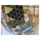 Stained glass hanging lamp shade, a...