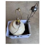 Table top lamp and hanging lamp har...