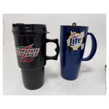 Jeff Gordon Sling Cooler, 2 Travel Mugs, Rare Rusty Wallace #2 Flames Hat