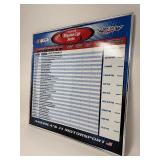 2002 NASCAR Winston Cup Series Schedule 24" x 24"