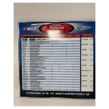 2002 NASCAR Winston Cup Series Schedule 24" x 24" & Marker