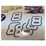 NASCAR Stickers and Can