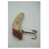 Vintage Red & White Wooden Lure
