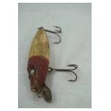 Vintage Red & White Wooden Lure