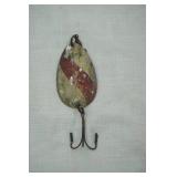 Antique/Vintage treble hook Dardevle type spoon lure
