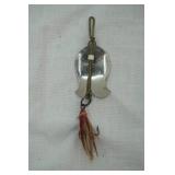 Antique/Vintage spinner bait treble hook spoon lure