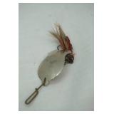 Antique/Vintage spinner bait treble hook spoon lure