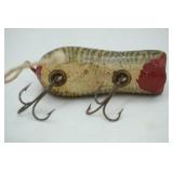 Vintage Shakespeare "Swimming Mouse" Tiger Stripe black & yellow