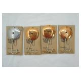 Vintage Canadian Baits Inc. Round Spoon Lures (4ct) in original packaging