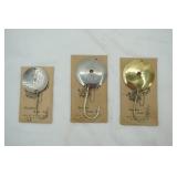 Vintage Canadian Baits Inc. Round Spoon Lures (3ct) in original packaging