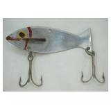Vintage metal Fishing Lure 2 treble hooks
