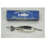 Vintage "Bass-Ooka No. 5" Spoon Lure by Jacobsen & Sons. In original packaging