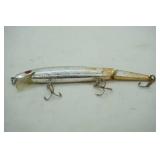 Vintage Rebel Floater Jointed Silver Minnow 4.75" long