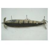 Vintage U3829 F Gilmore Wooden Topwater Fishing Lure