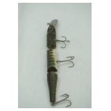 Vintage Creek Chub "Pikie" jointed fishing lure 7.5"