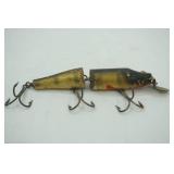 Vintage Creek Chub "Pikie" jointed fishing lure 7"