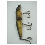 Vintage Creek Chub "Pikie" jointed fishing lure 7"