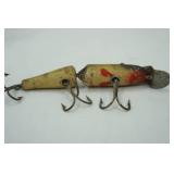 Vintage Creek Chub "Pikie" jointed fishing lure 7"