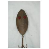 Vintage "Red Eye Muskie" 5" long. Hofschneider