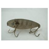 Vintage Paul Bunyan "Giant Ruby Spoon" Fishing Lure. 4.5" long by 2" wide