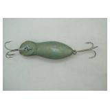 Vintage wooden fishing lure, frog spot